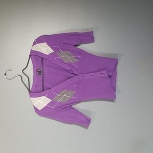 Button dress cover, medium, purple